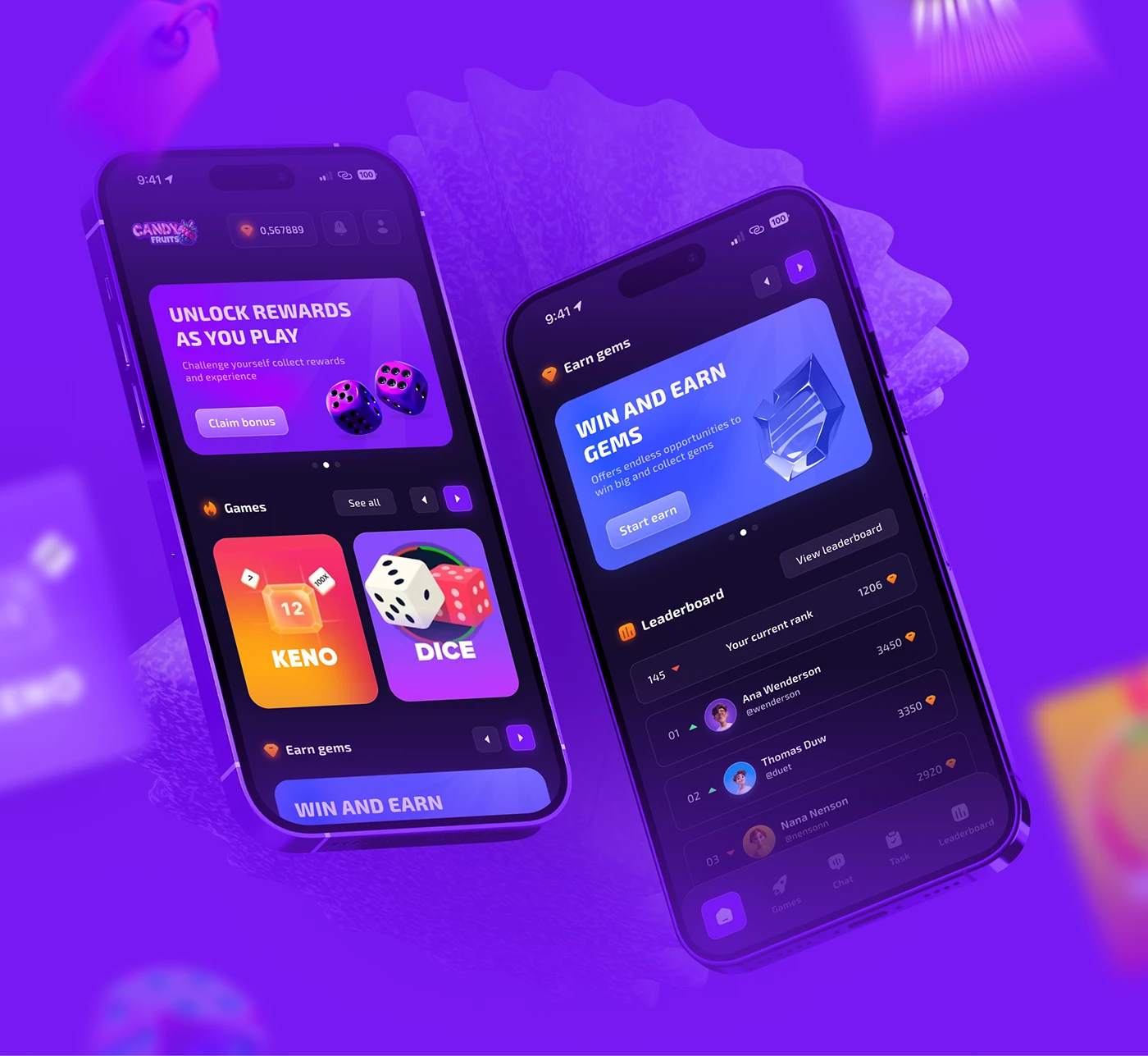 王者棋牌手机APP界面